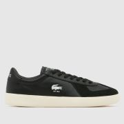 Lacoste baseshot pro trainers in black & white