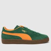 PUMA suede terrace trainers in green multi