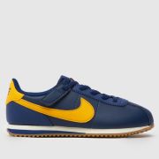 Nike navy & gold cortez Boys Junior trainers