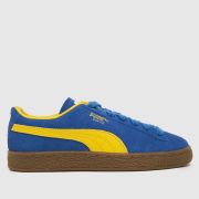 PUMA blue multi suede terrace Boys Youth trainers