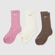 Nike multi everyday crew sock 3 pack