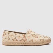 TOMS alpargata rope 2.0 woven flat shoes in natural