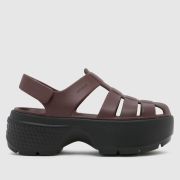 Crocs stomp fisherman sandal sandals in brown