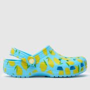 Crocs classic lemon clog sandals in blue