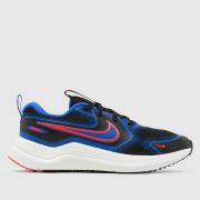 Nike black and blue cosmic runner Youth trainers