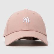 New Era pale pink mini logo 9forty cap