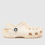Crocs Beige Classic Clog Junior Sandals Crocs Beige Classic Clog Junior Sandals